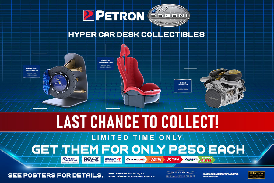 Petron Pagani Hyper Car Desk Collectible Promo (Feb. 15-Mar. 15, 2020)