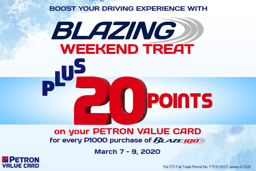 Blazing Weekend Treat (Mar. 7-9, 2020)