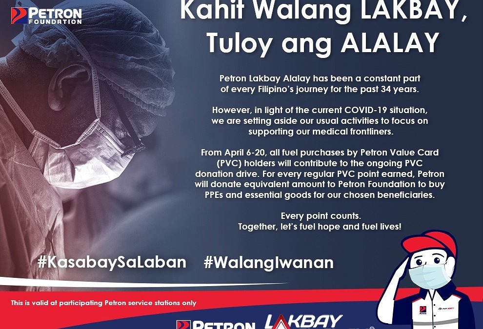 Kahit Walang Lakbay, Tuloy ang Alalay (April 6-20, 2020)