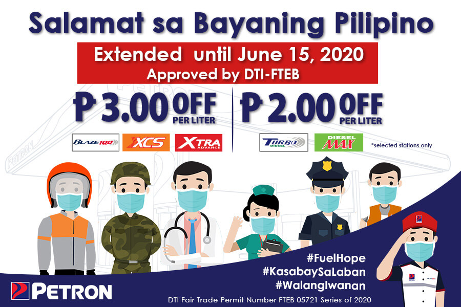Salamat Sa Bayaning Pilipino Price-Off Program (April 12-June 15, 2020)