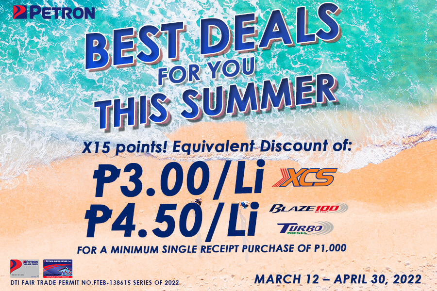 Best Deals for You This Summer Promo (March 12 – April 30, 2022)
